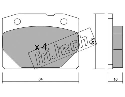 Brake Pad Set, disc brake (008.0)