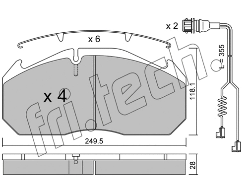 Brake Pad Set, disc brake (602.4W)