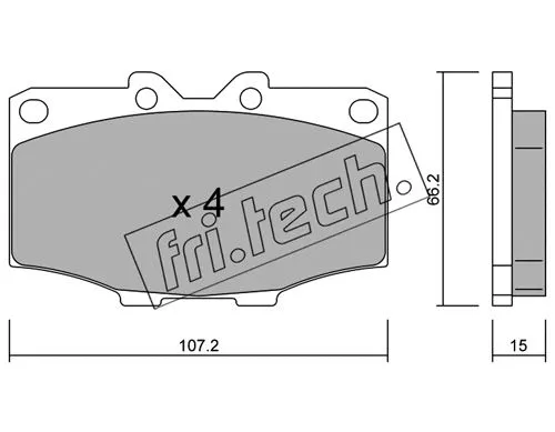 Brake Pad Set, disc brake (111.0)