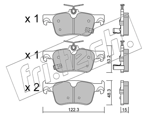 Brake Pad Set, disc brake (1363.0)