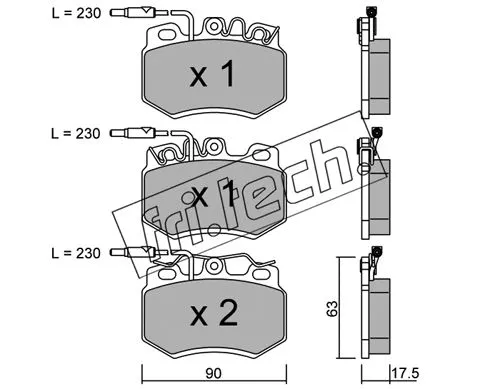 Brake Pad Set, disc brake (051.0)
