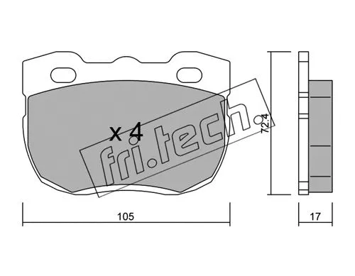 Brake Pad Set, disc brake (180.1)