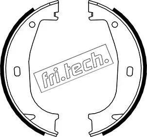 Brake Shoe Set, parking brake (1019.026)