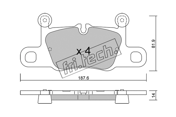 Brake Pad Set, disc brake (1258.1)