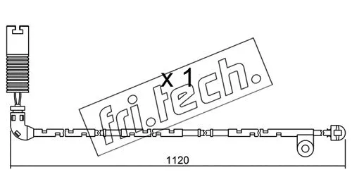 Warning Contact, brake pad wear (SU.156)