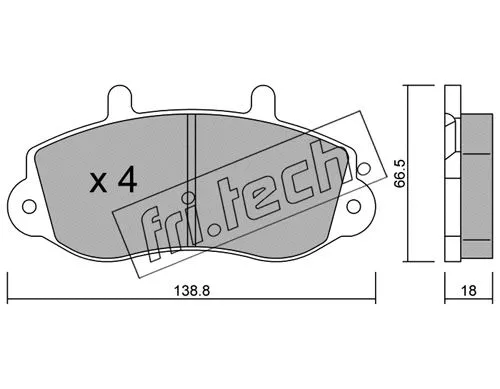 Brake Pad Set, disc brake (273.0)