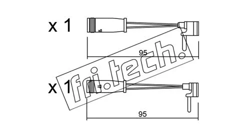 Warning Contact, brake pad wear (SU.159K)