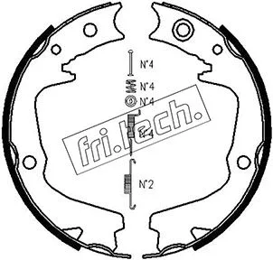 Brake Shoe Set, parking brake (1110.337K)