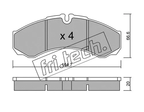 Brake Pad Set, disc brake (221.6)