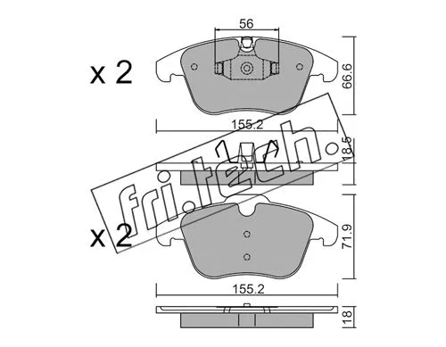 Brake Pad Set, disc brake (691.5)