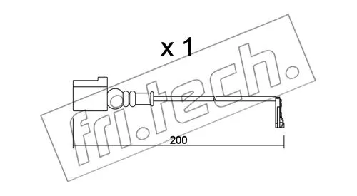 Warning Contact, brake pad wear (SU.349)