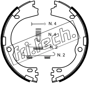 Brake Shoe Set, parking brake (1253.752K)
