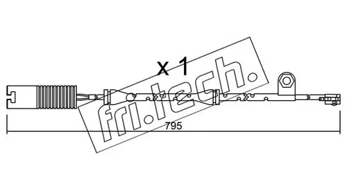 Warning Contact, brake pad wear (SU.152)