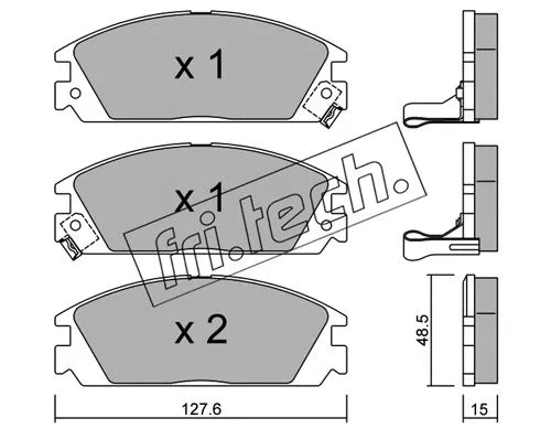 Brake Pad Set, disc brake (246.1)