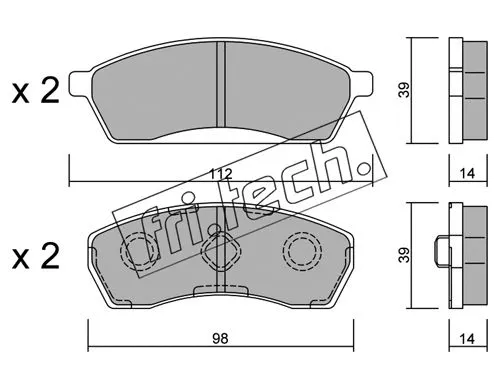 Brake Pad Set, disc brake (425.0)