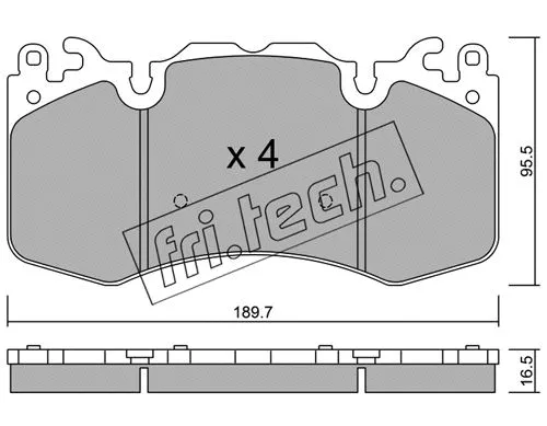 Brake Pad Set, disc brake (1048.0)