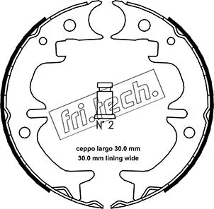Brake Shoe Set, parking brake (1115.316)