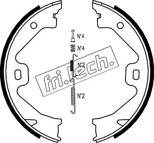 Brake Shoe Set, parking brake (1092.307K)