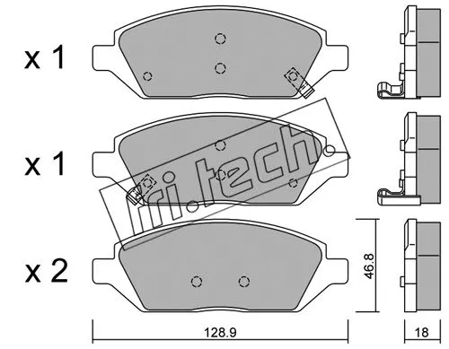 Brake Pad Set, disc brake (1113.0)