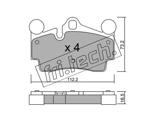 Brake Pad Set, disc brake (671.0)