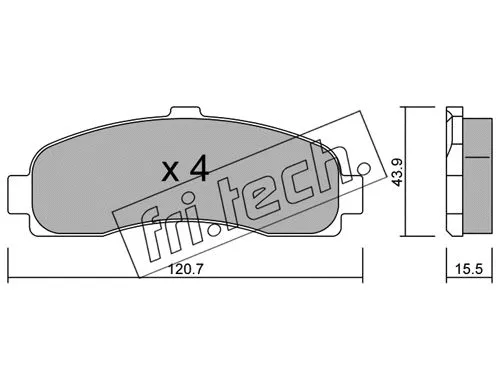 Brake Pad Set, disc brake (147.0)