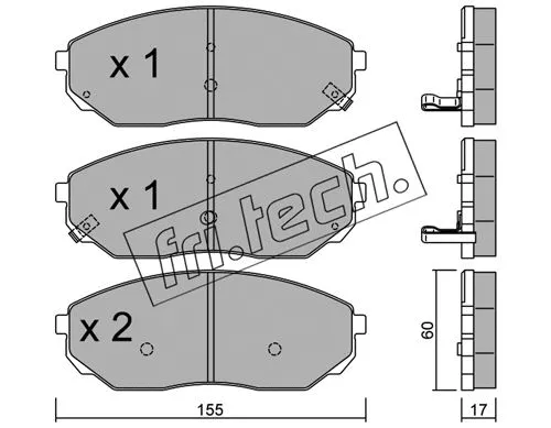 Brake Pad Set, disc brake (531.0)