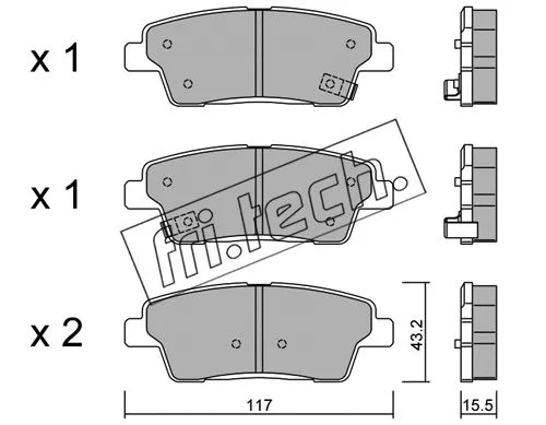 Brake Pad Set, disc brake (1140.0)