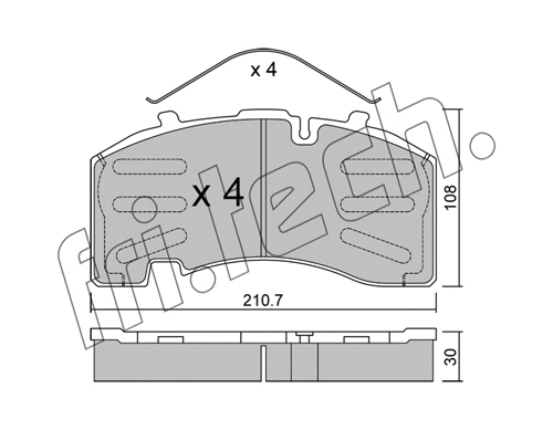 Brake Pad Set, disc brake (668.0)