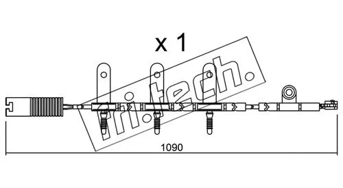 Warning Contact, brake pad wear (SU.189)