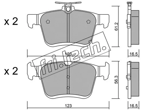 Brake Pad Set, disc brake (967.0)