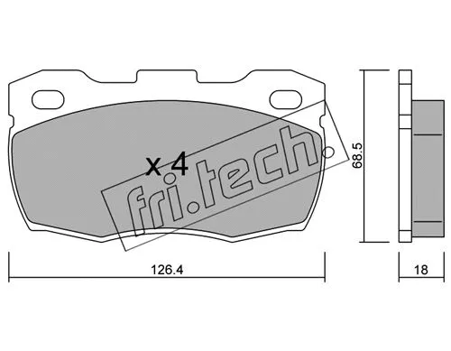 Brake Pad Set, disc brake (361.0)