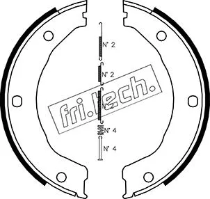 Brake Shoe Set, parking brake (1040.158K)