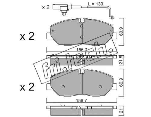Brake Pad Set, disc brake (1094.1)
