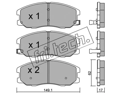 Brake Pad Set, disc brake (794.0)