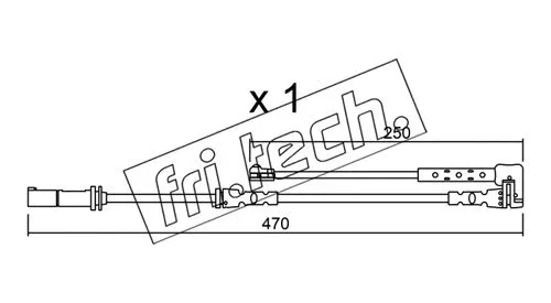 Warning Contact, brake pad wear (SU.338)