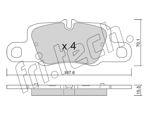 Brake Pad Set, disc brake (1257.0)