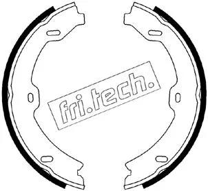 Brake Shoe Set, parking brake (1052.134)
