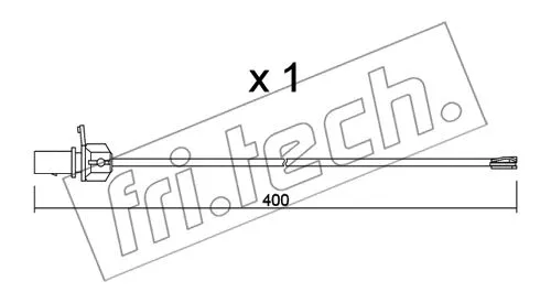 Warning Contact, brake pad wear (SU.347)