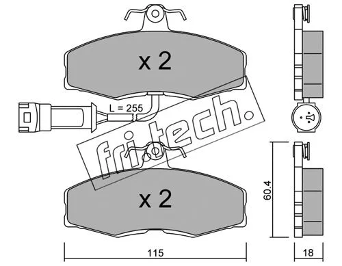 Brake Pad Set, disc brake (041.1)
