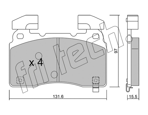 Brake Pad Set, disc brake (1179.0)