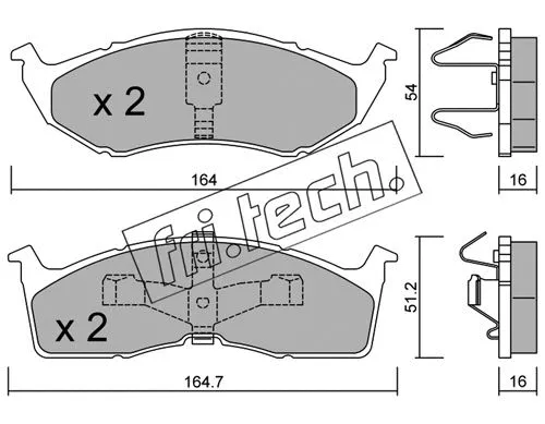 Brake Pad Set, disc brake (365.1)