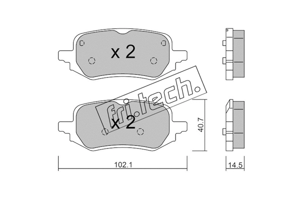 Brake Pad Set, disc brake (1248.0)
