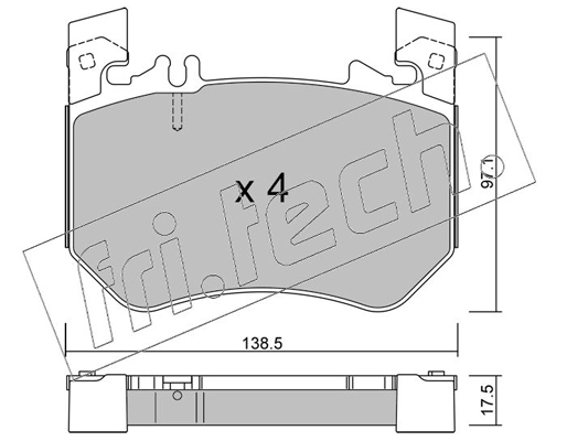 Brake Pad Set, disc brake (1311.0)