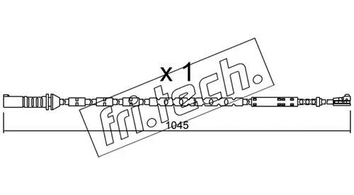 Warning Contact, brake pad wear (SU.279)