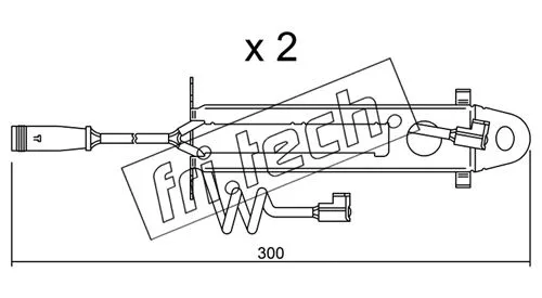 Warning Contact, brake pad wear (SU.173K)