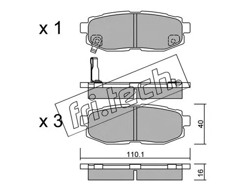 Brake Pad Set, disc brake (892.0)