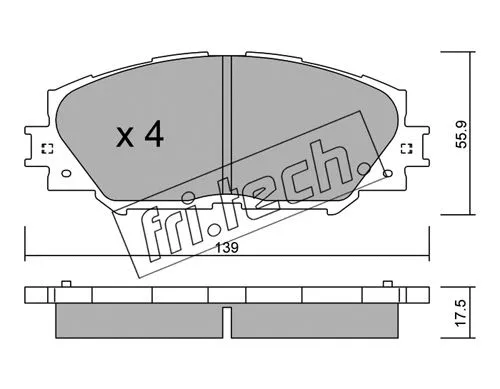Brake Pad Set, disc brake (763.0)