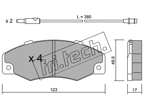 Brake Pad Set, disc brake (098.0)