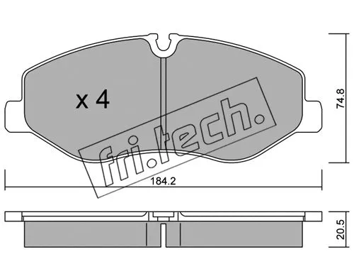 Brake Pad Set, disc brake (1139.0)