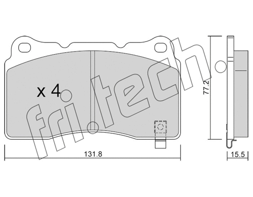 Brake Pad Set, disc brake (297.8)